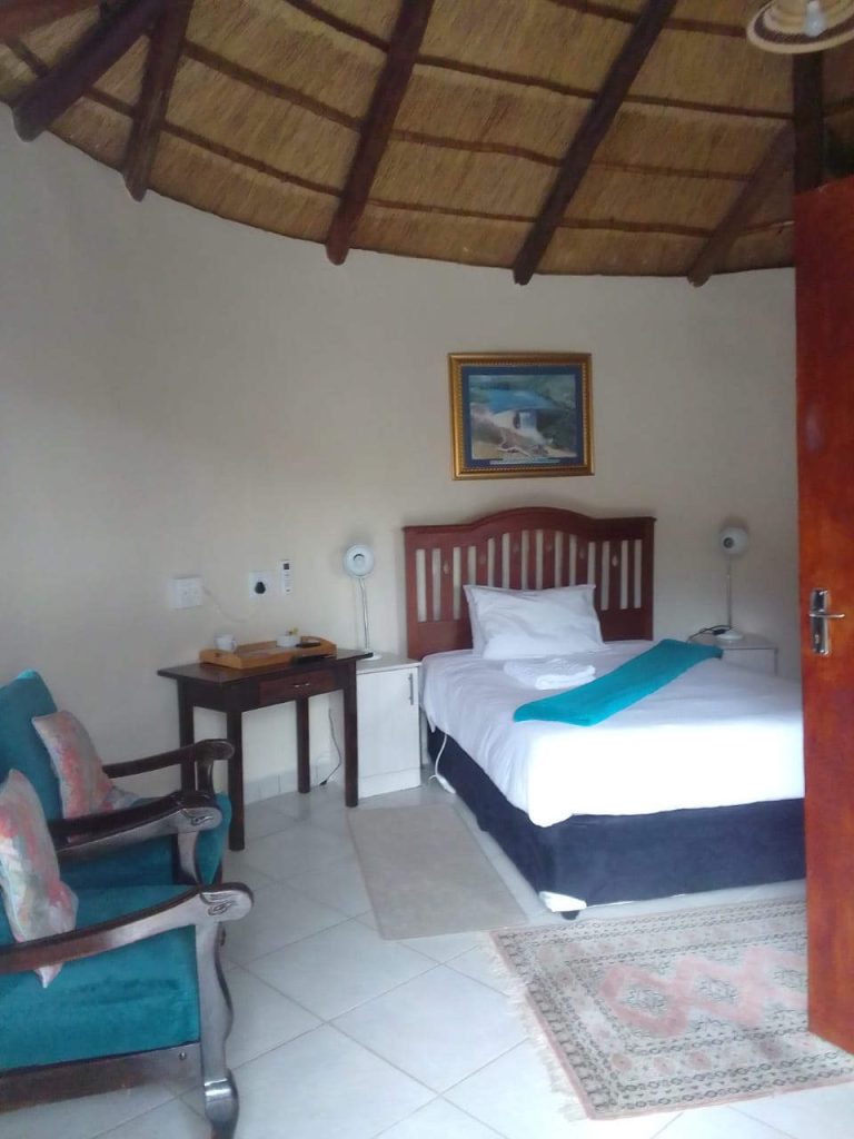 Single bed rondavel in Lesotho